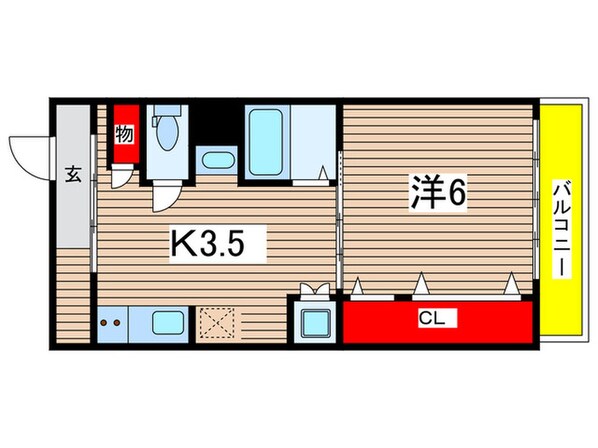 寿ハイツの物件間取画像